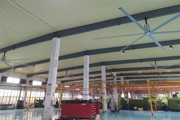 東莞工業(yè)大風扇運用在鋼結(jié)構車間通風降溫
